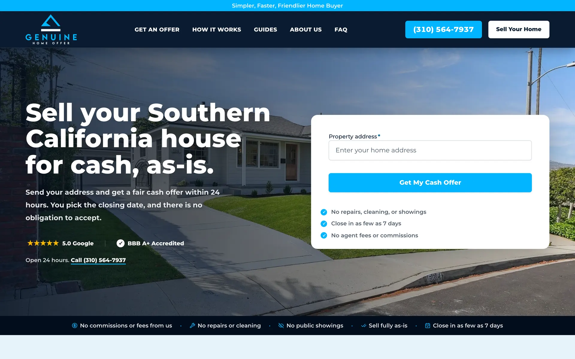 Genuine Home Offer website